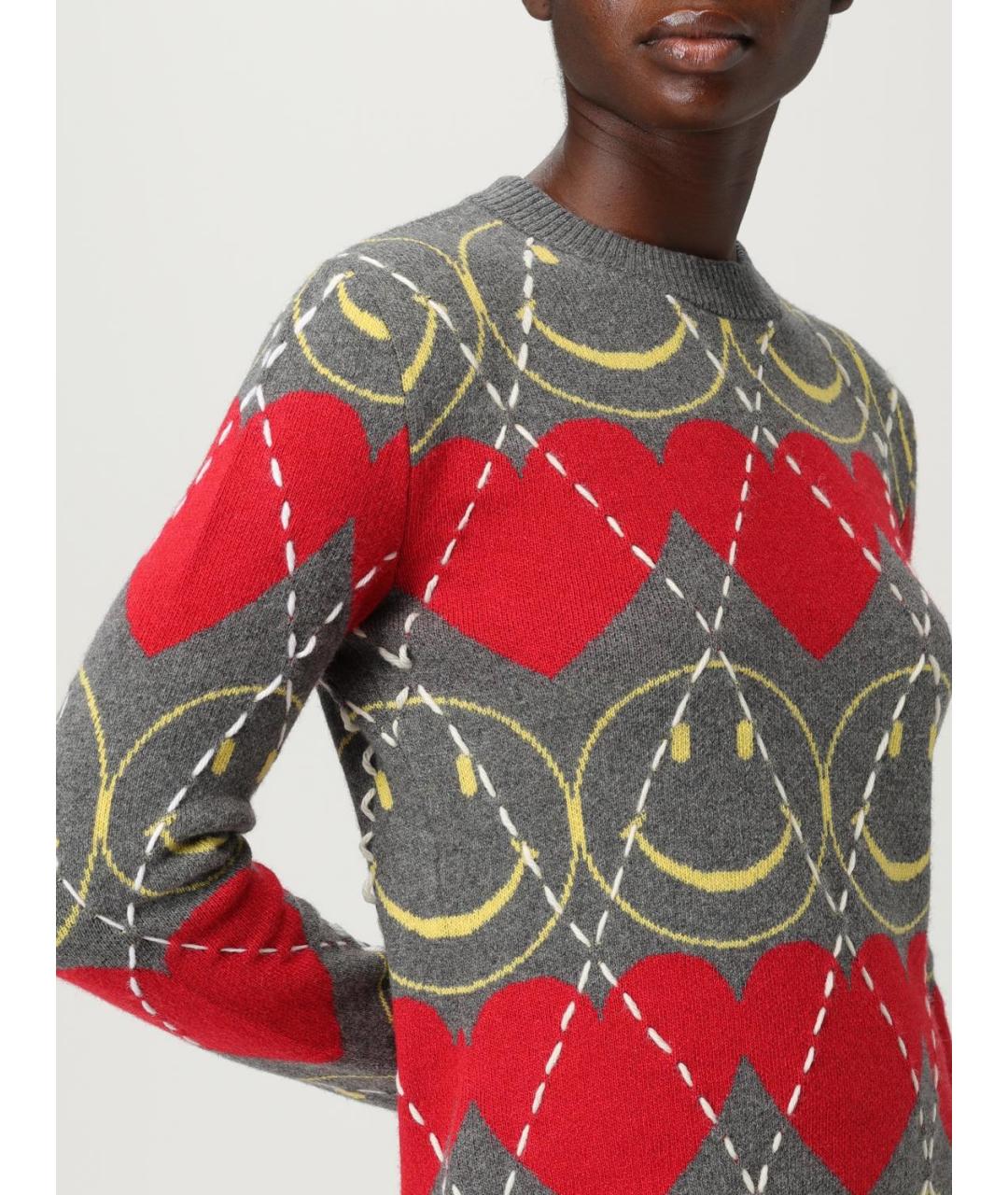 MOSCHINO Мульти шерстяное повседневное платье, фото 5