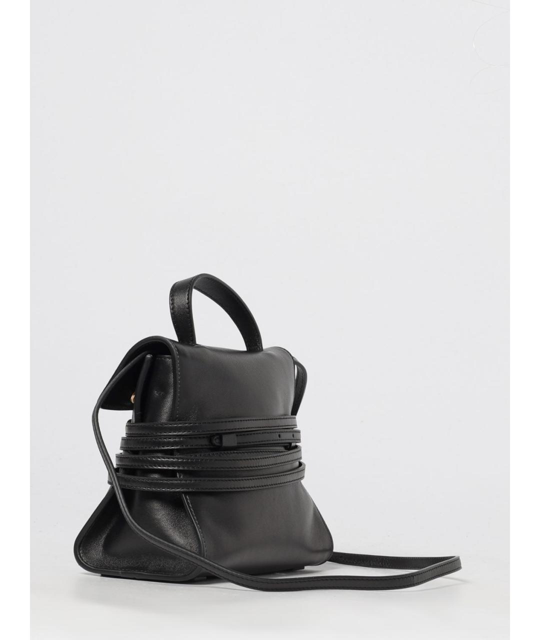 MOSCHINO Черная кожаная сумка тоут, фото 3