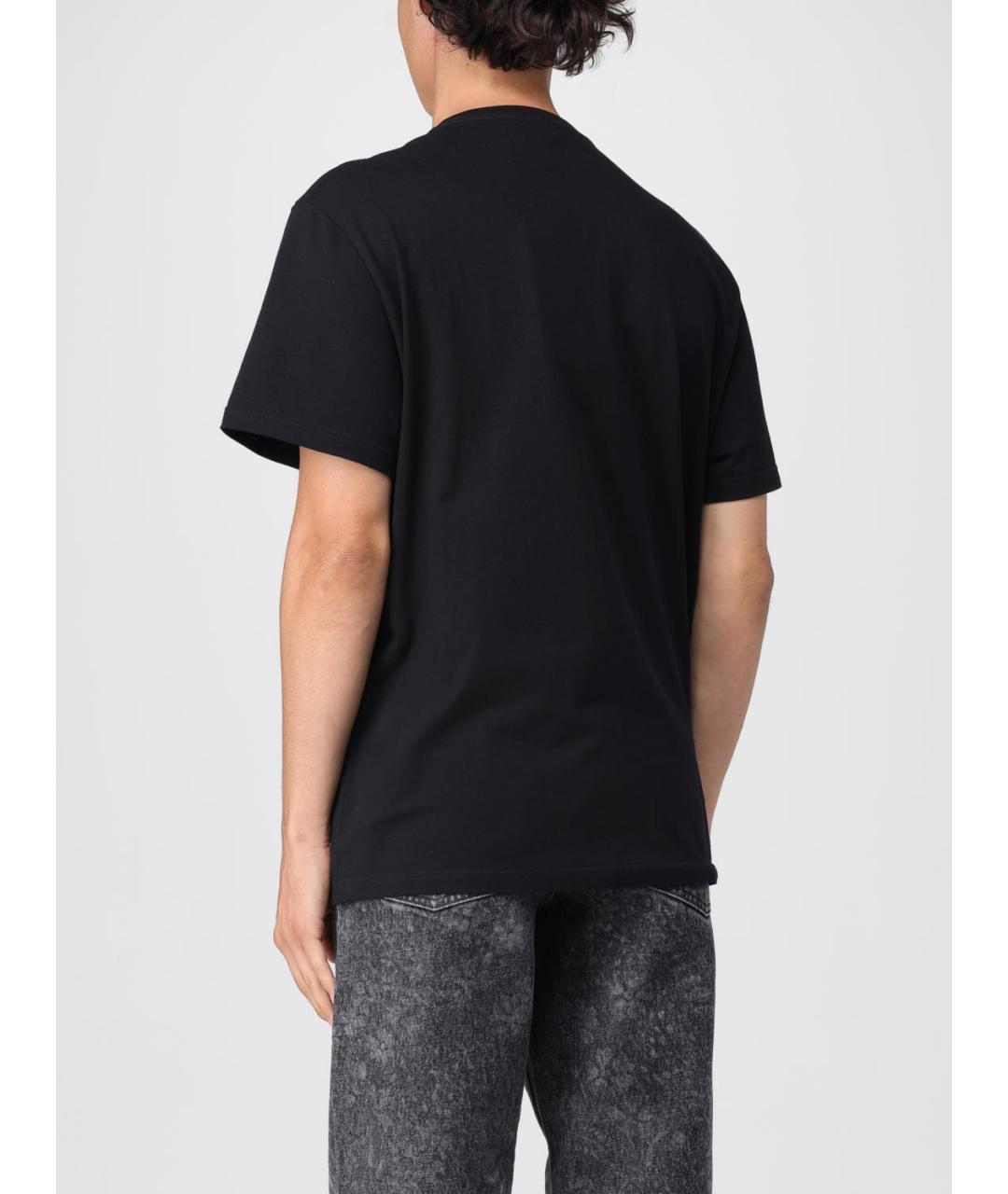 ALEXANDER MCQUEEN Черная хлопковая футболка, фото 4