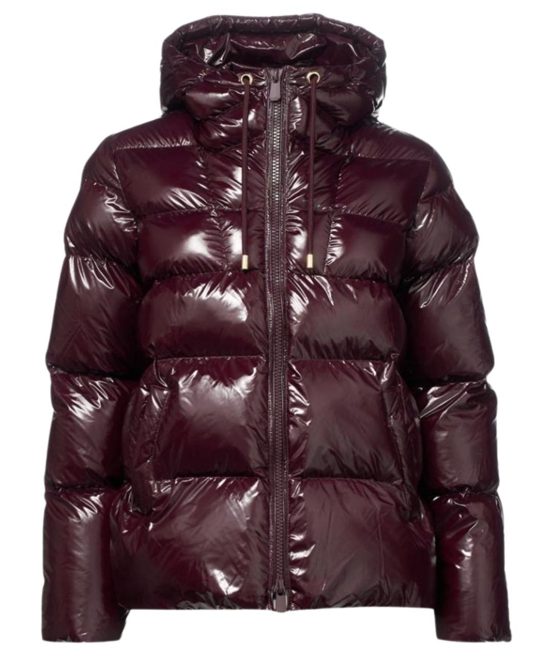 PINKO Бордовый полиамидовый пуховик, фото 1