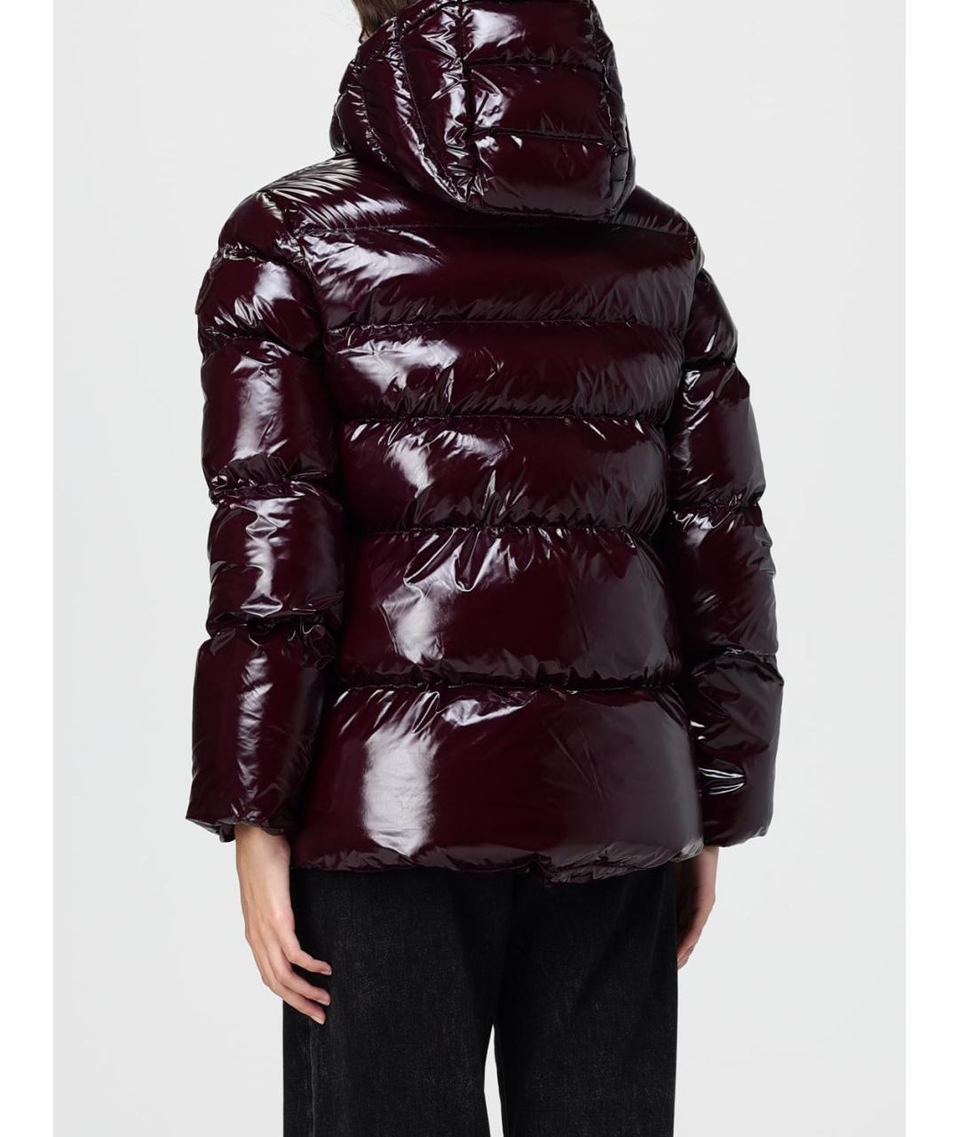 PINKO Бордовый полиамидовый пуховик, фото 3