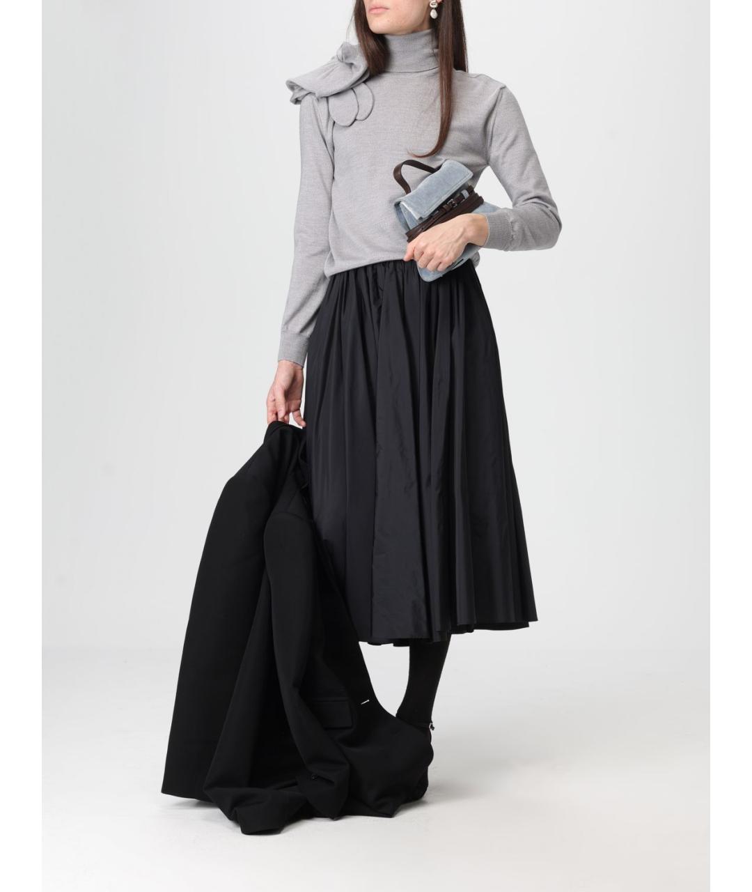 MOSCHINO Голубая тканевая сумка тоут, фото 2