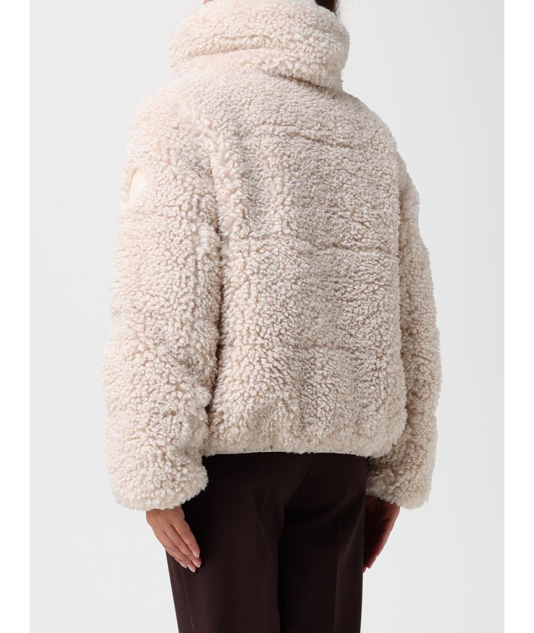 SAVE THE DUCK Бежевая полиэстеровая куртка, фото 3