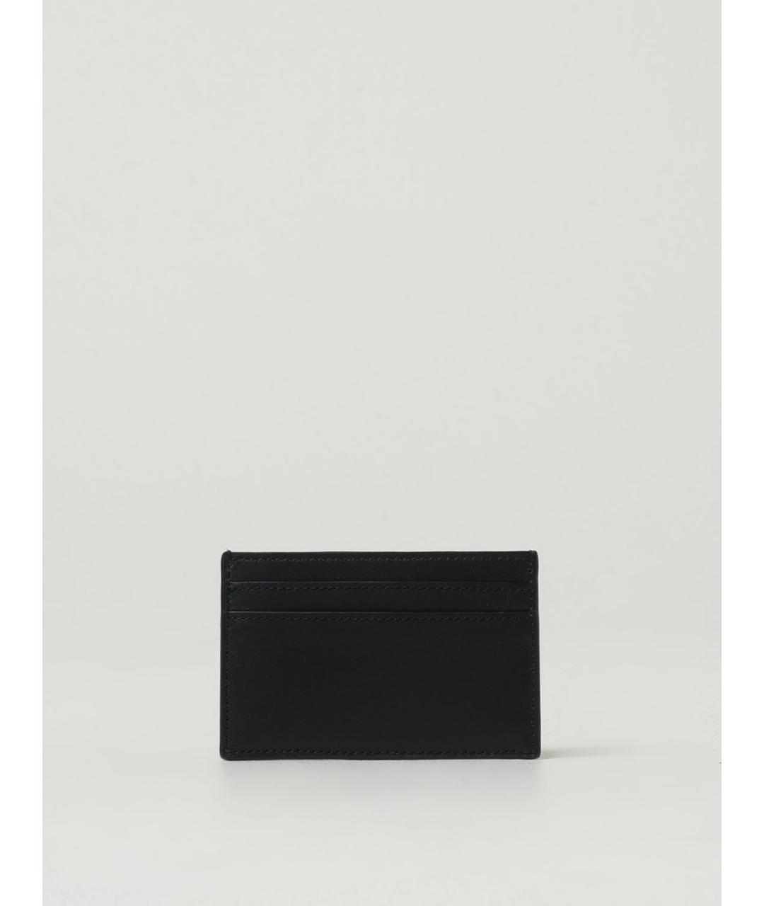 ALEXANDER MCQUEEN Черный кожаный кардхолдер, фото 2