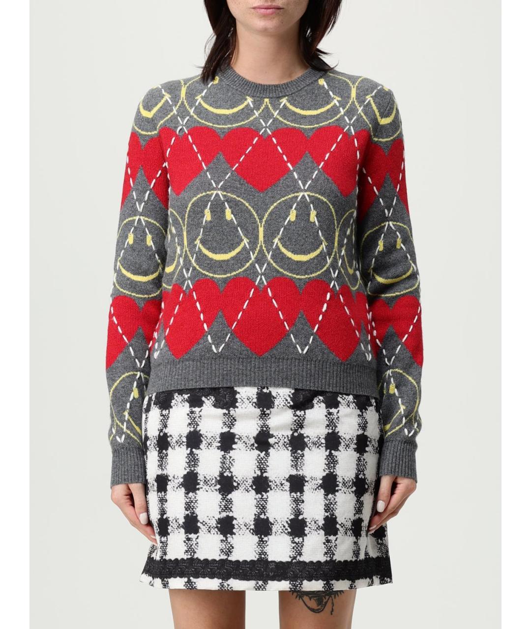 MOSCHINO Мульти шерстяной джемпер / свитер, фото 2