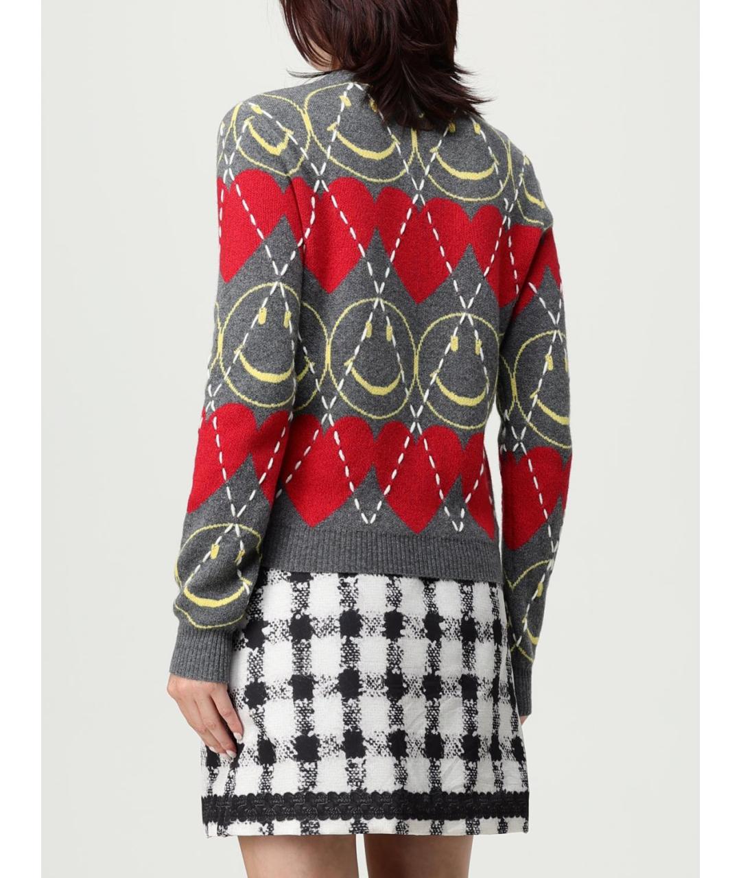 MOSCHINO Мульти шерстяной джемпер / свитер, фото 4