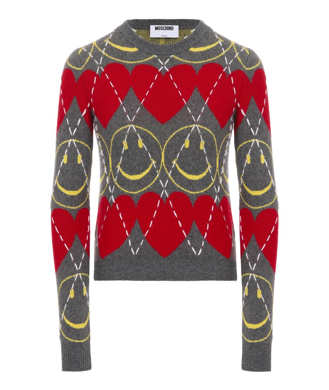 MOSCHINO Мульти шерстяной джемпер / свитер, фото 1