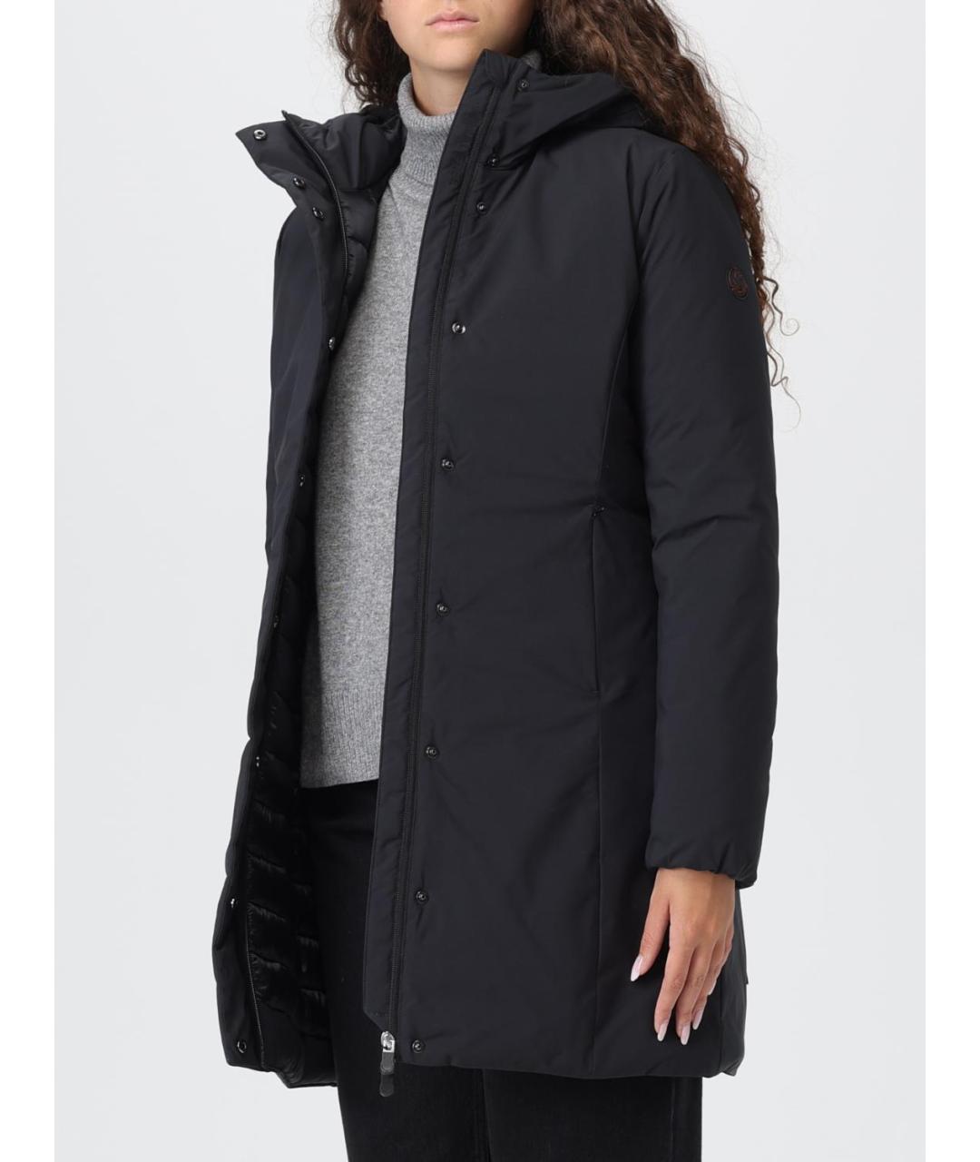 SAVE THE DUCK Черная полиэстеровая парка, фото 4