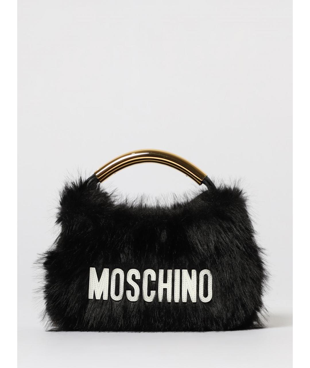 MOSCHINO Черная сумка через плечо, фото 5