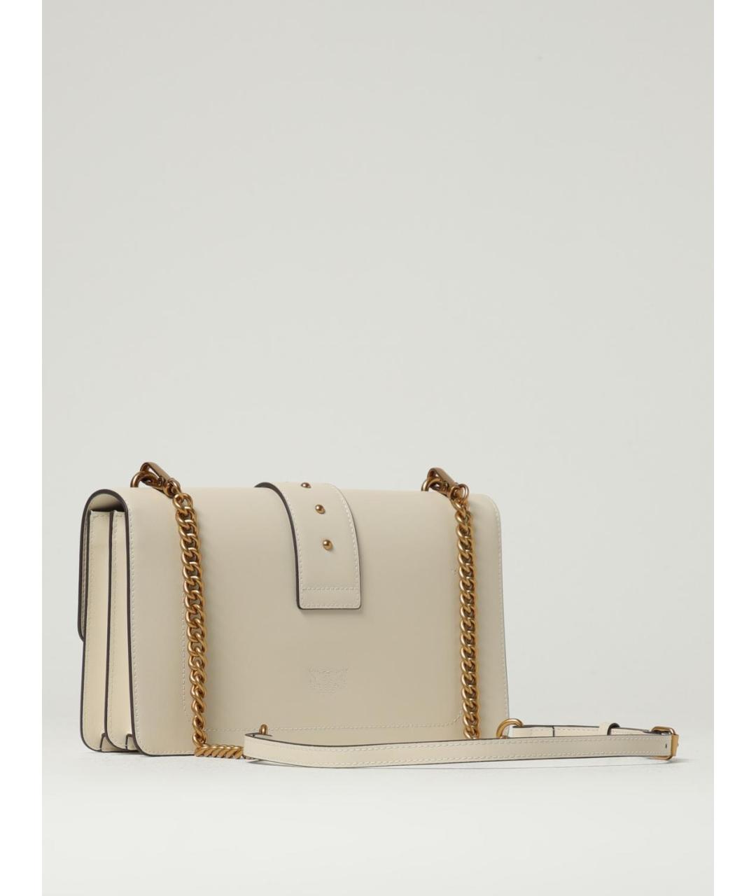 PINKO Белая кожаная сумка через плечо, фото 2