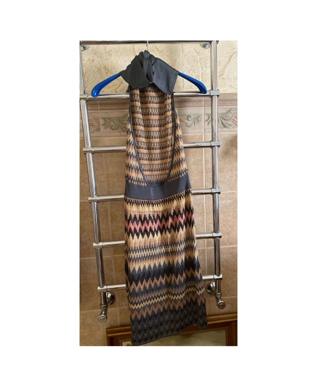 MISSONI Мульти шелковое повседневное платье, фото 7