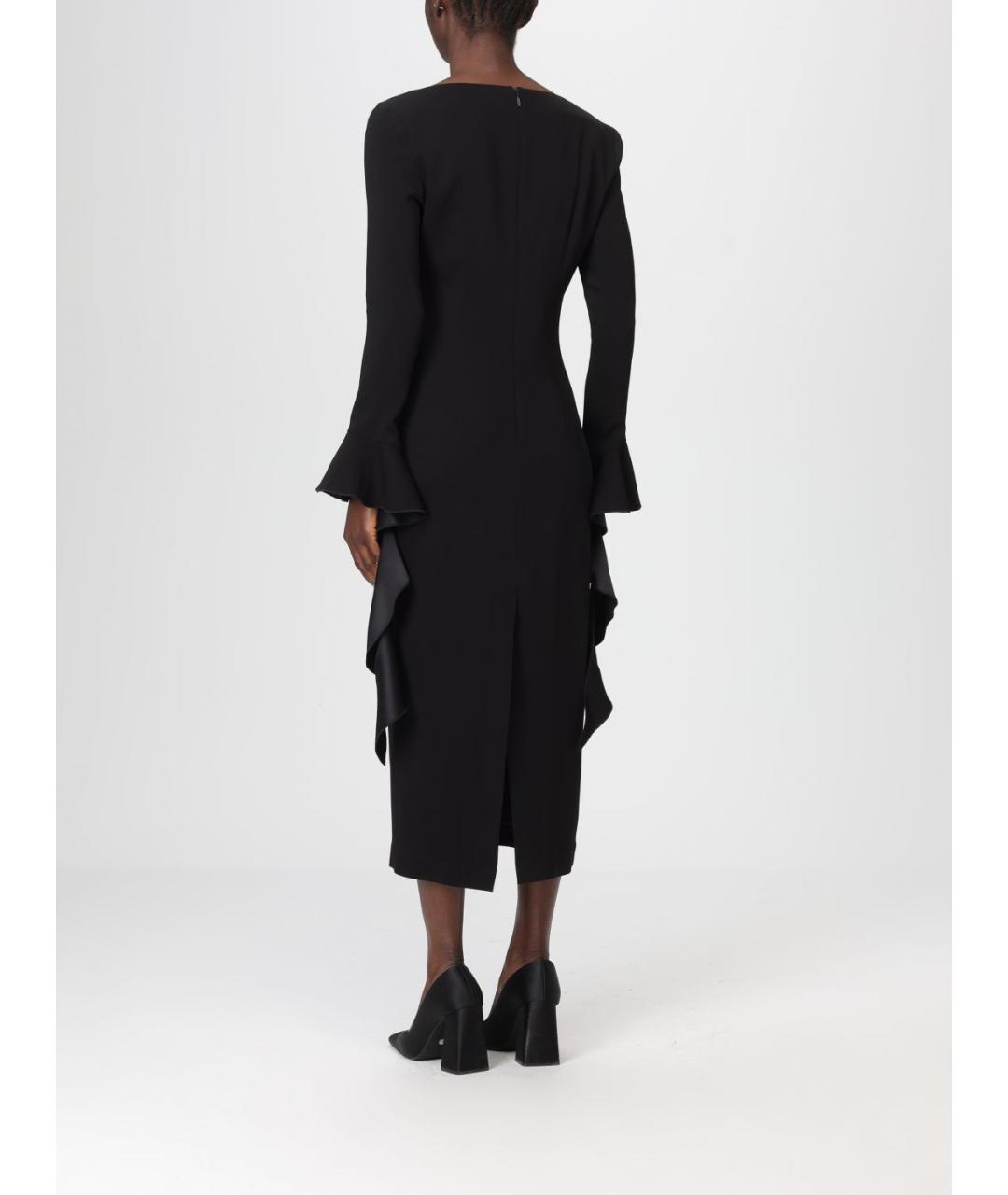 PINKO Черное вискозное платье, фото 3