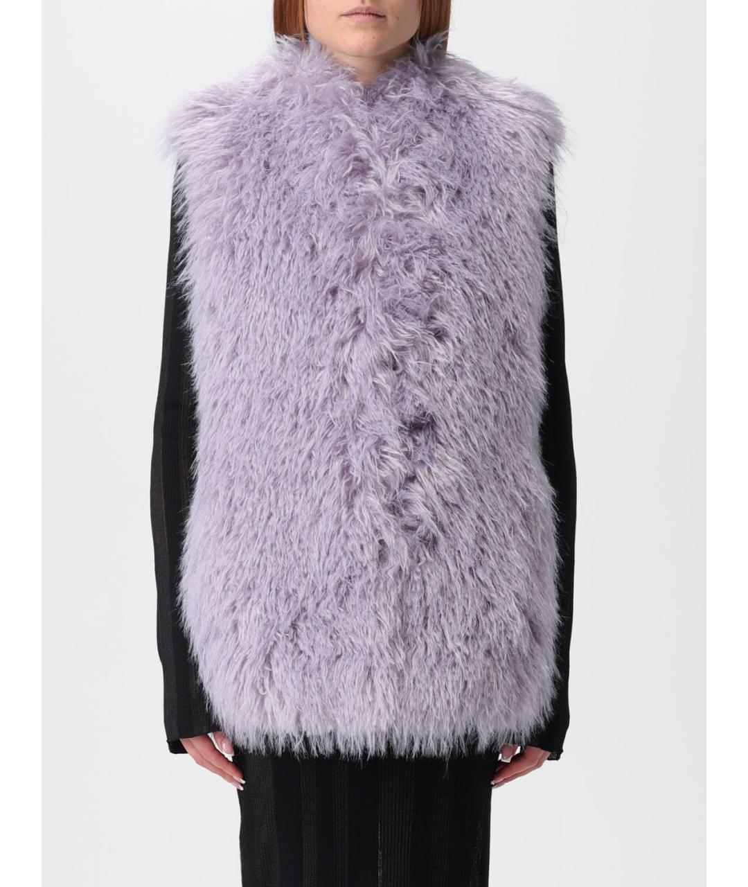 PATRIZIA PEPE Фиолетовый полиэстеровый жилет, фото 2