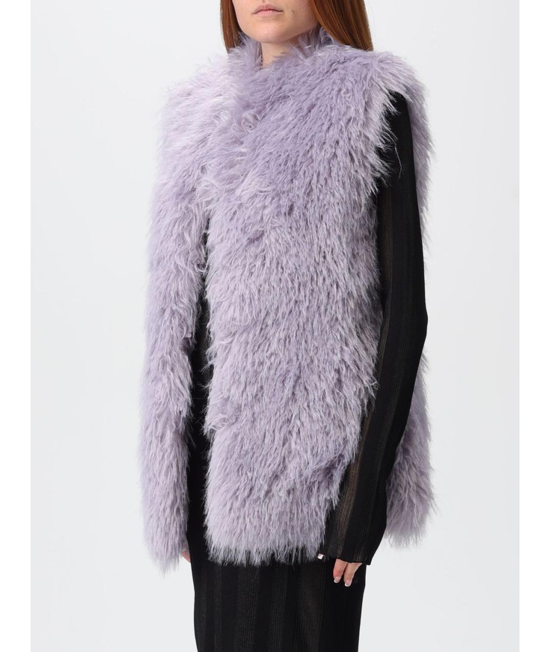 PATRIZIA PEPE Фиолетовый полиэстеровый жилет, фото 4