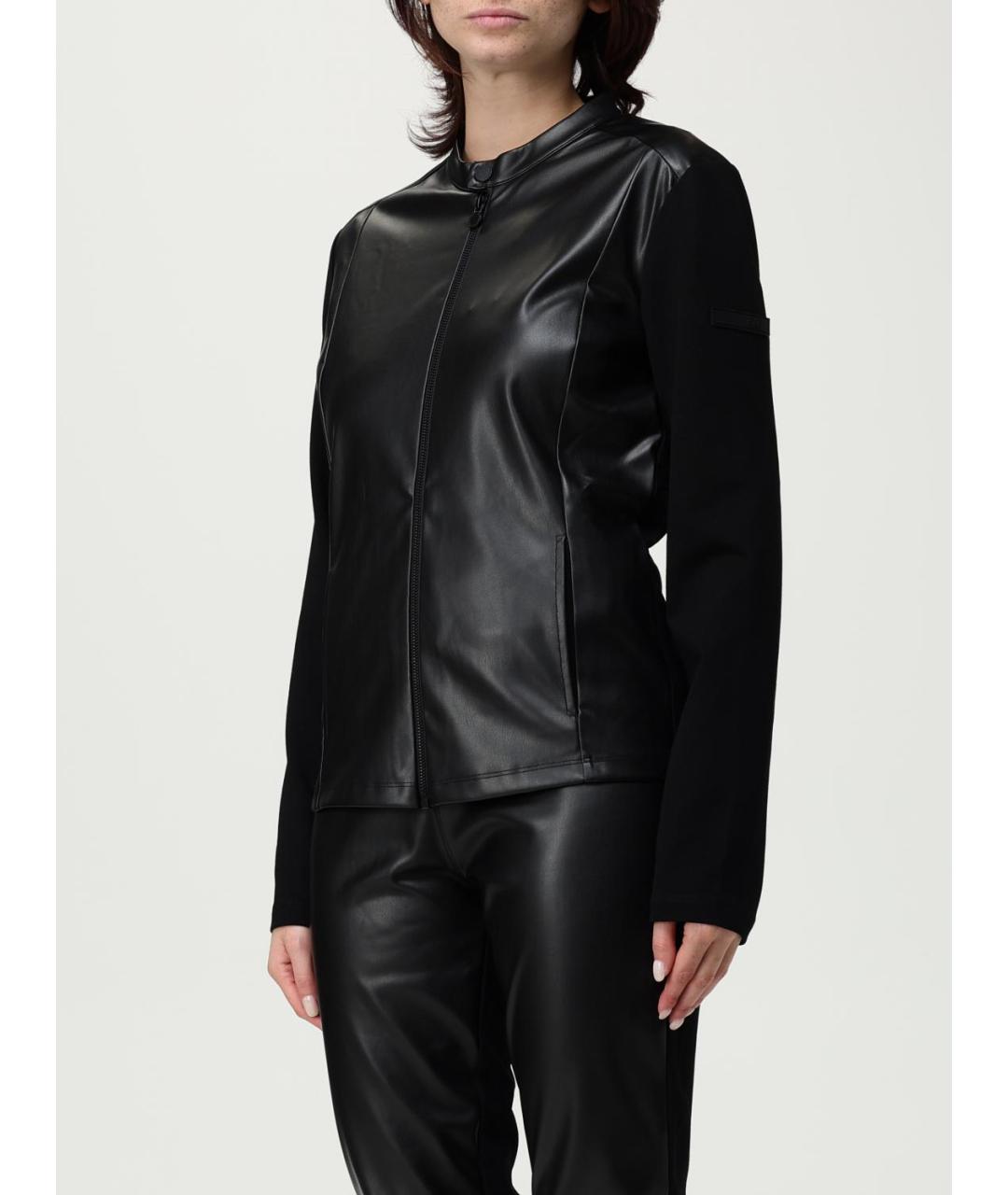 EA7 Черная полиэстеровая куртка, фото 3