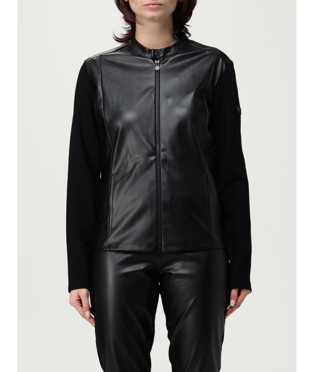 EA7 Черная полиэстеровая куртка, фото 5