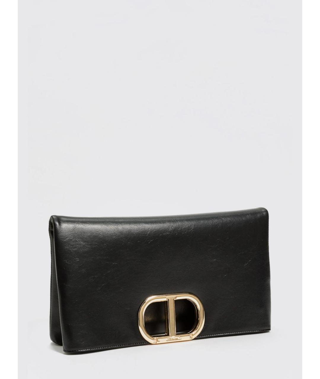 TWIN-SET Черная сумка через плечо из искусственной кожи, фото 3