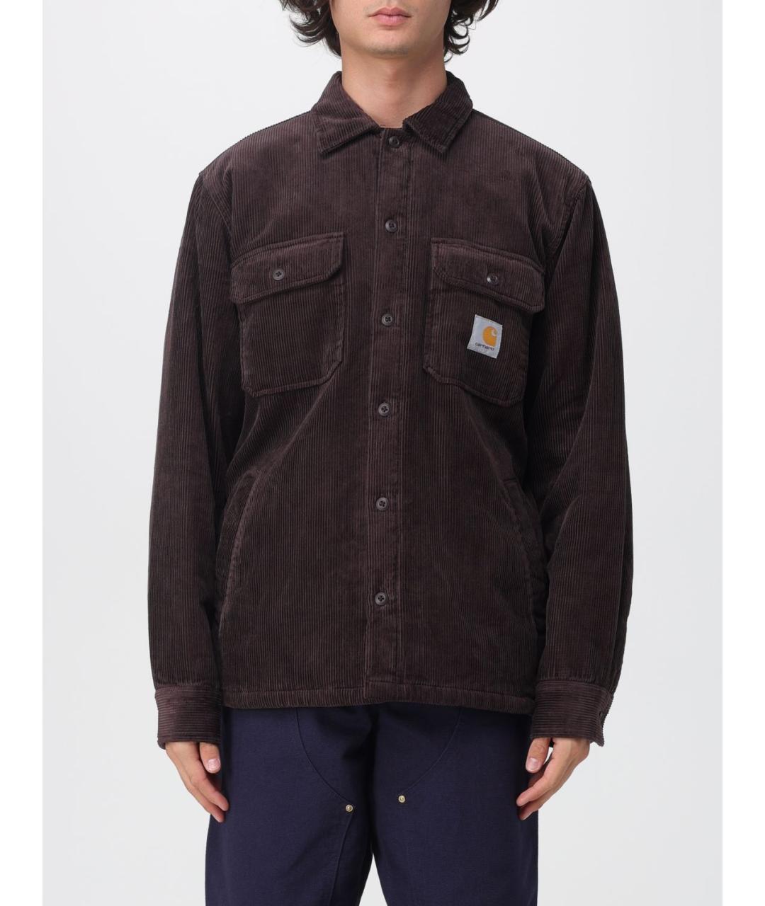 CARHARTT WIP Коричневая хлопковая куртка, фото 2