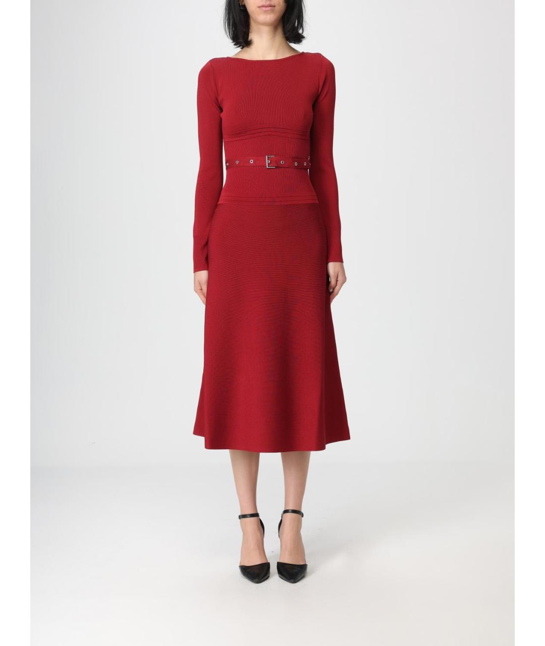PATRIZIA PEPE Красное повседневное платье, фото 4
