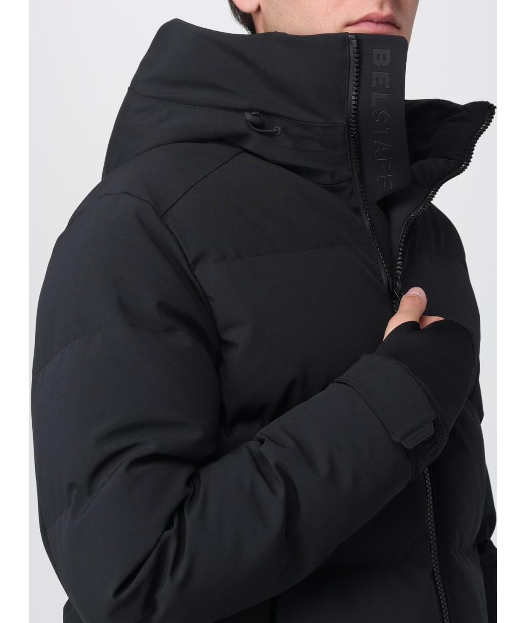 BELSTAFF Черная полиэстеровая куртка, фото 5