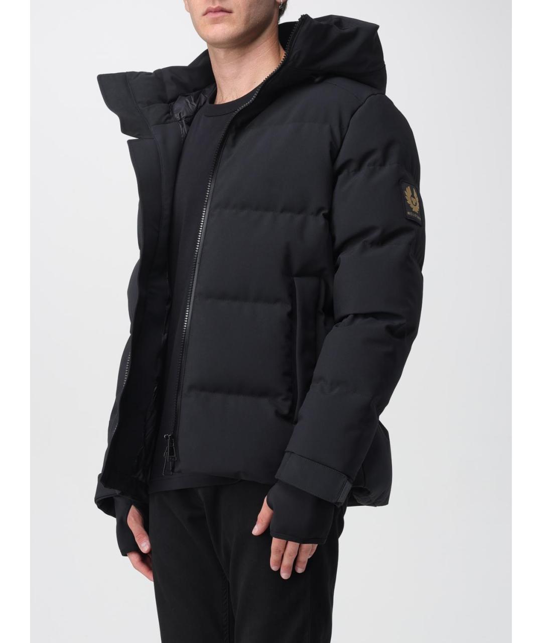 BELSTAFF Черная полиэстеровая куртка, фото 4