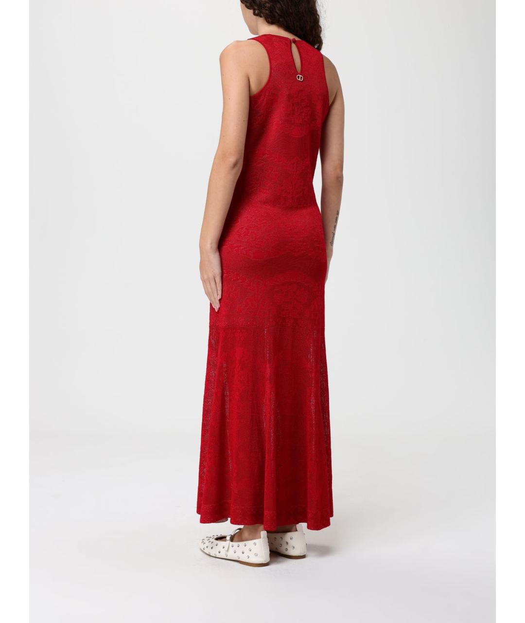TWIN-SET Красное вечернее платье, фото 2