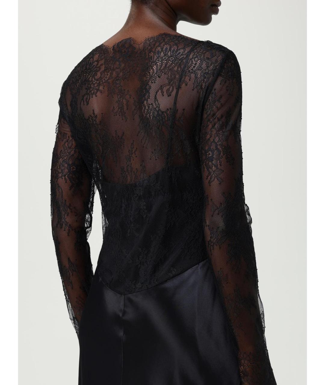 ALBERTA FERRETTI Черное вискозное вечернее платье, фото 5