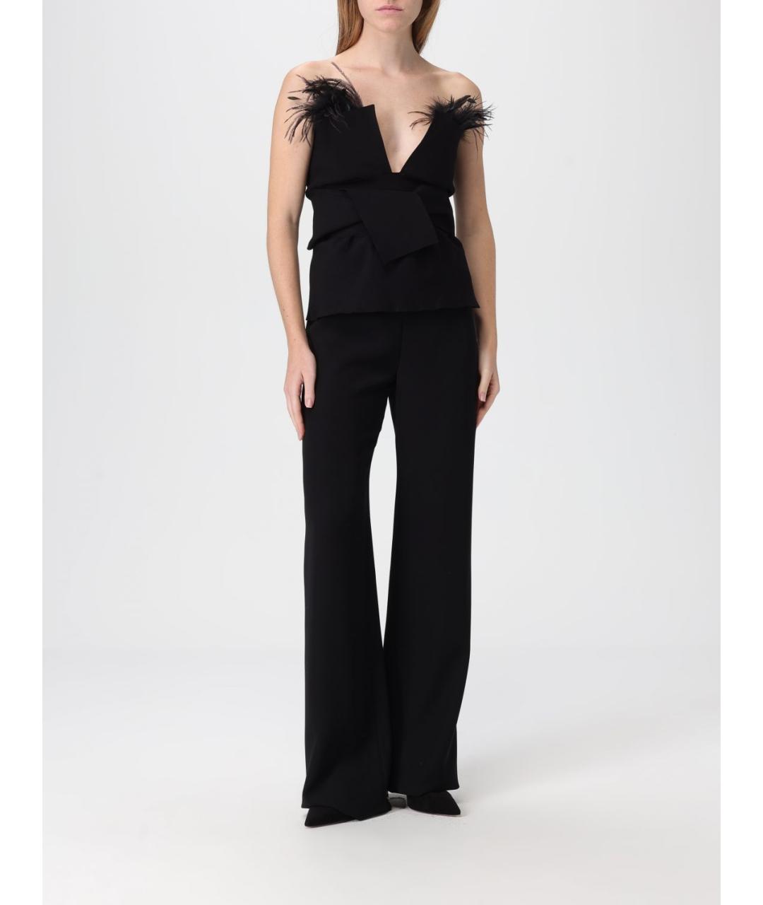 ALBERTA FERRETTI Черная вискозная майка, фото 3