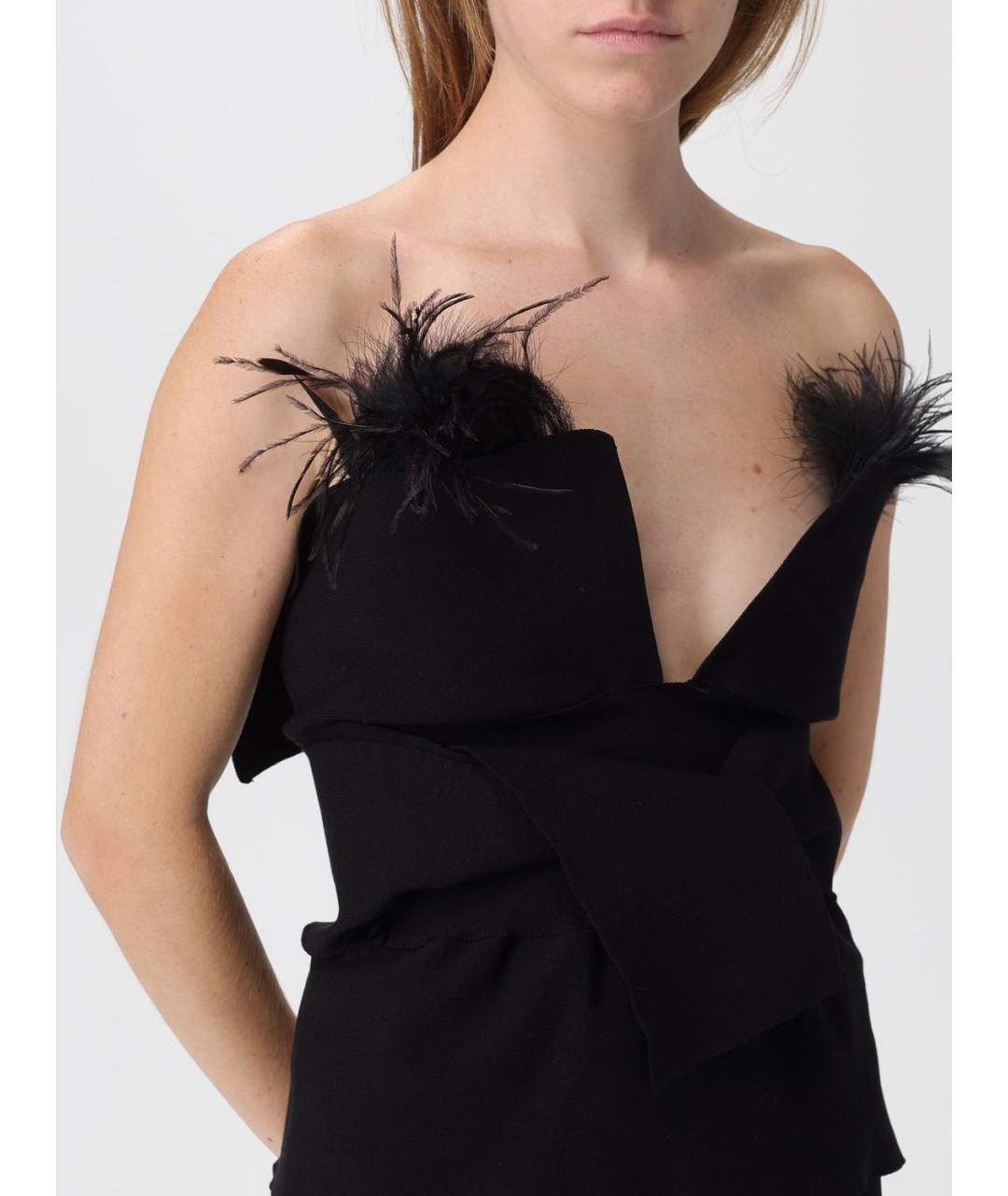 ALBERTA FERRETTI Черная вискозная майка, фото 6