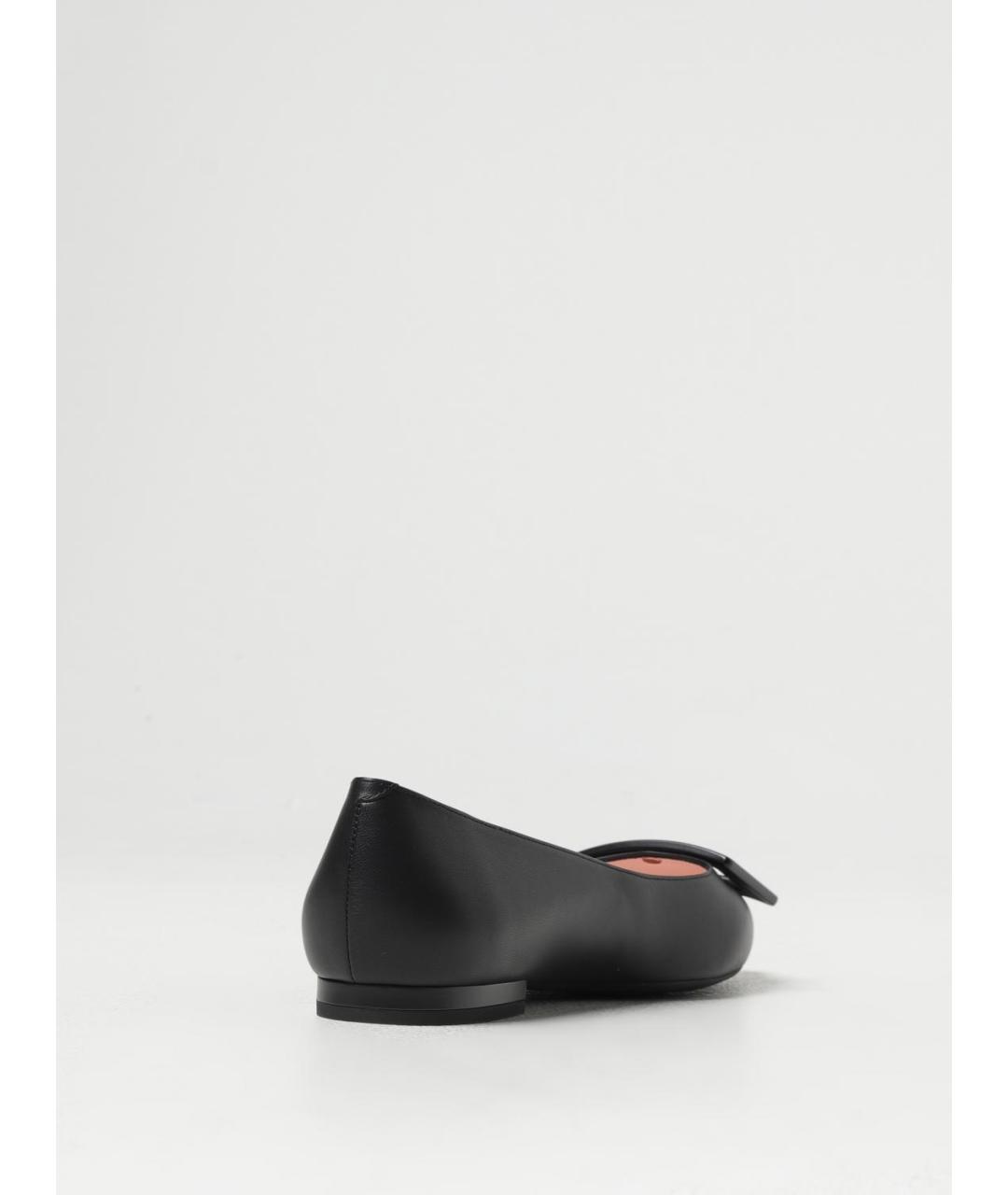 ROGER VIVIER Черные кожаные балетки, фото 3