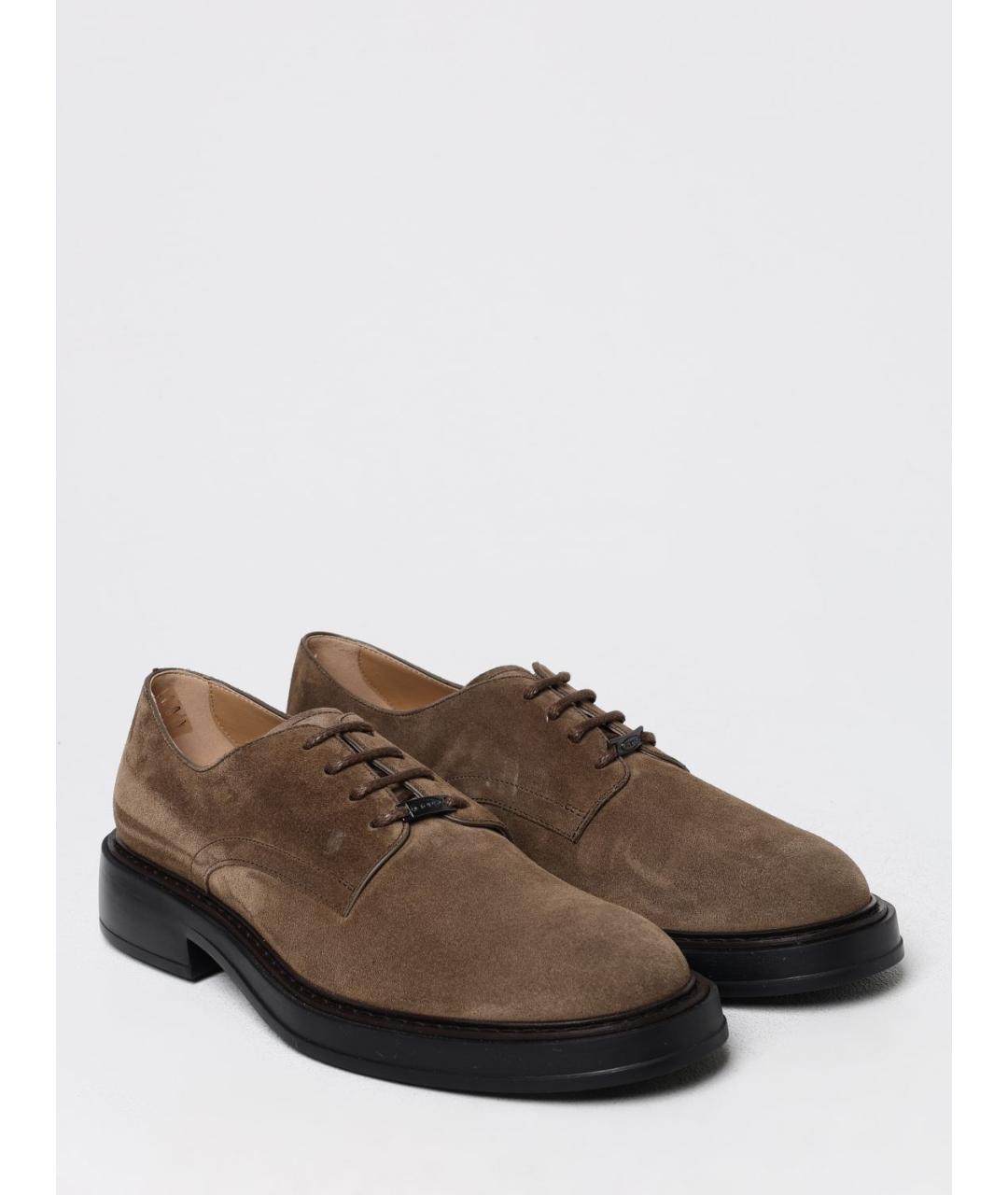 TOD'S Коричневые замшевые туфли, фото 2