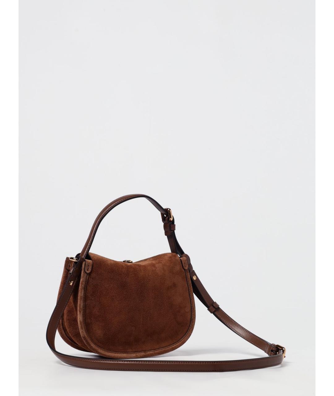 ETRO Коричневая замшевая сумка через плечо, фото 3