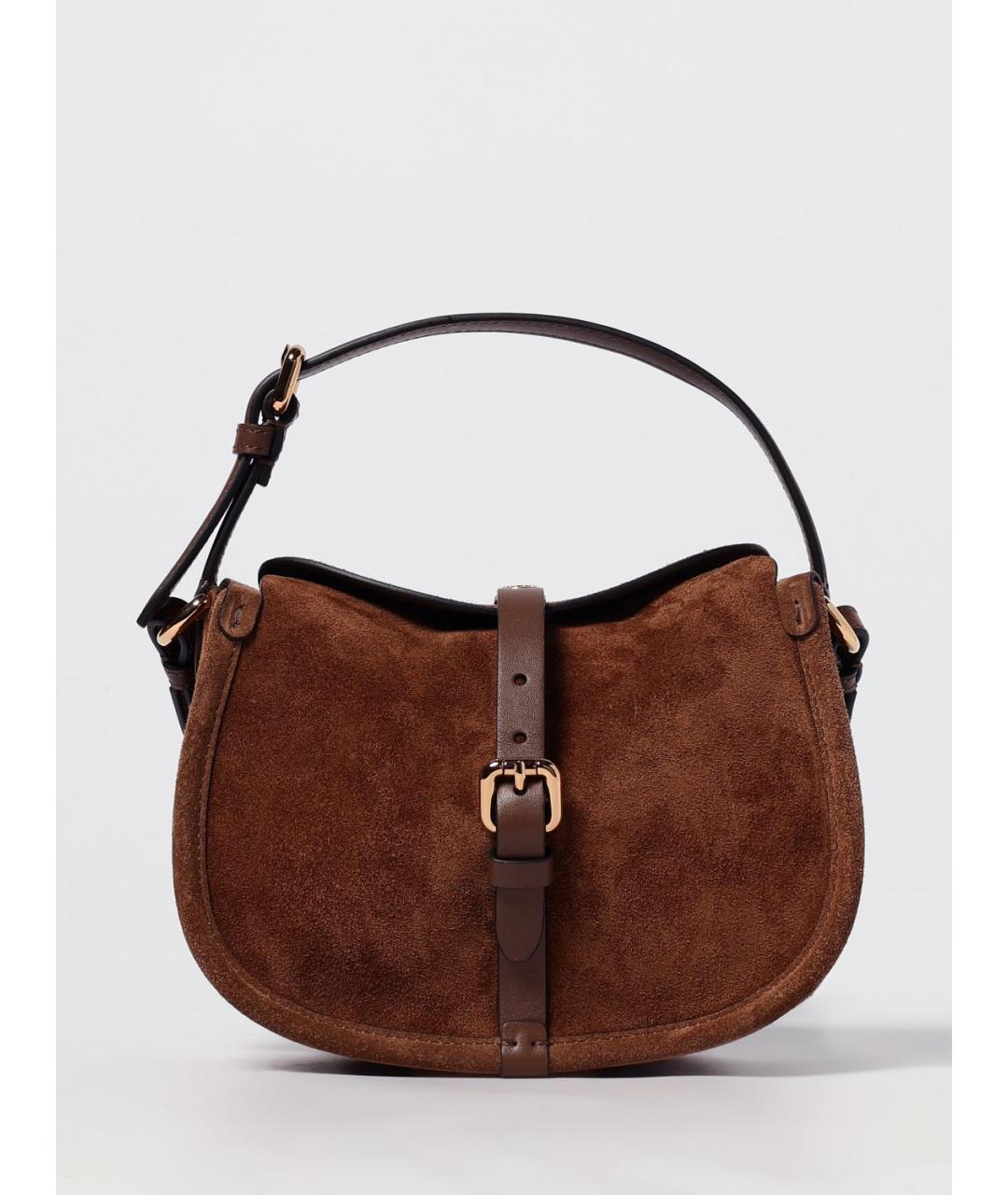 ETRO Коричневая замшевая сумка через плечо, фото 6
