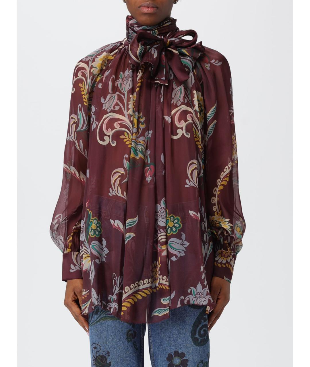 ETRO Мульти шелковая блузы, фото 2