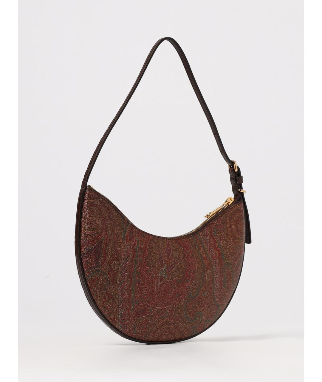 ETRO Коричневая кожаная сумка через плечо, фото 3