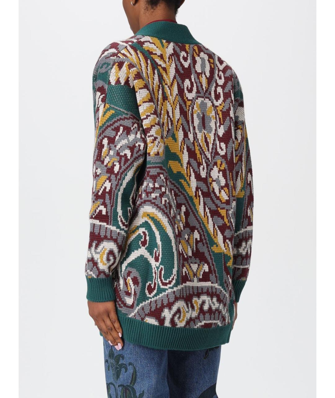 ETRO Мульти шерстяной кардиган, фото 4