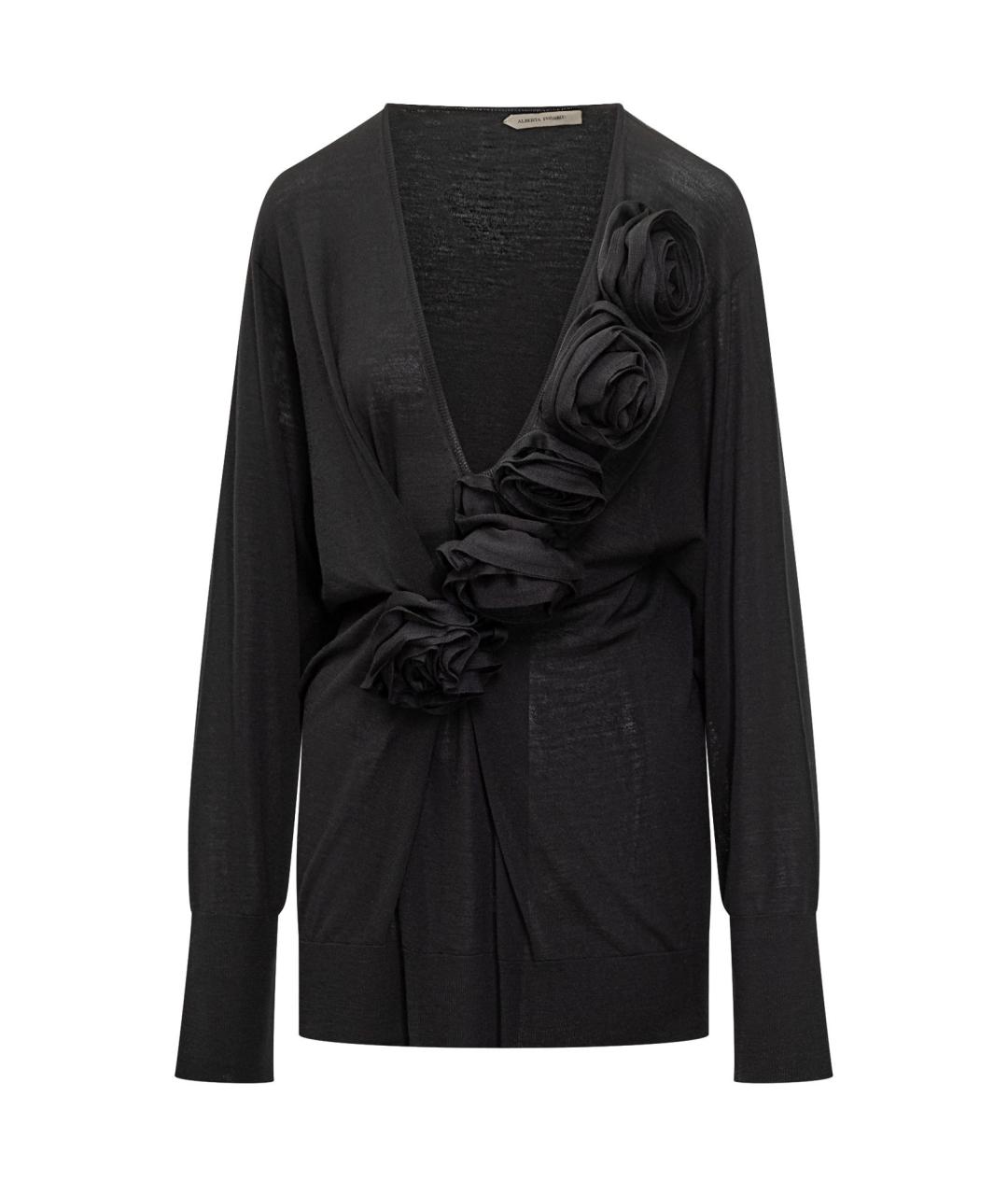 ALBERTA FERRETTI Черная вискозная блузы, фото 1