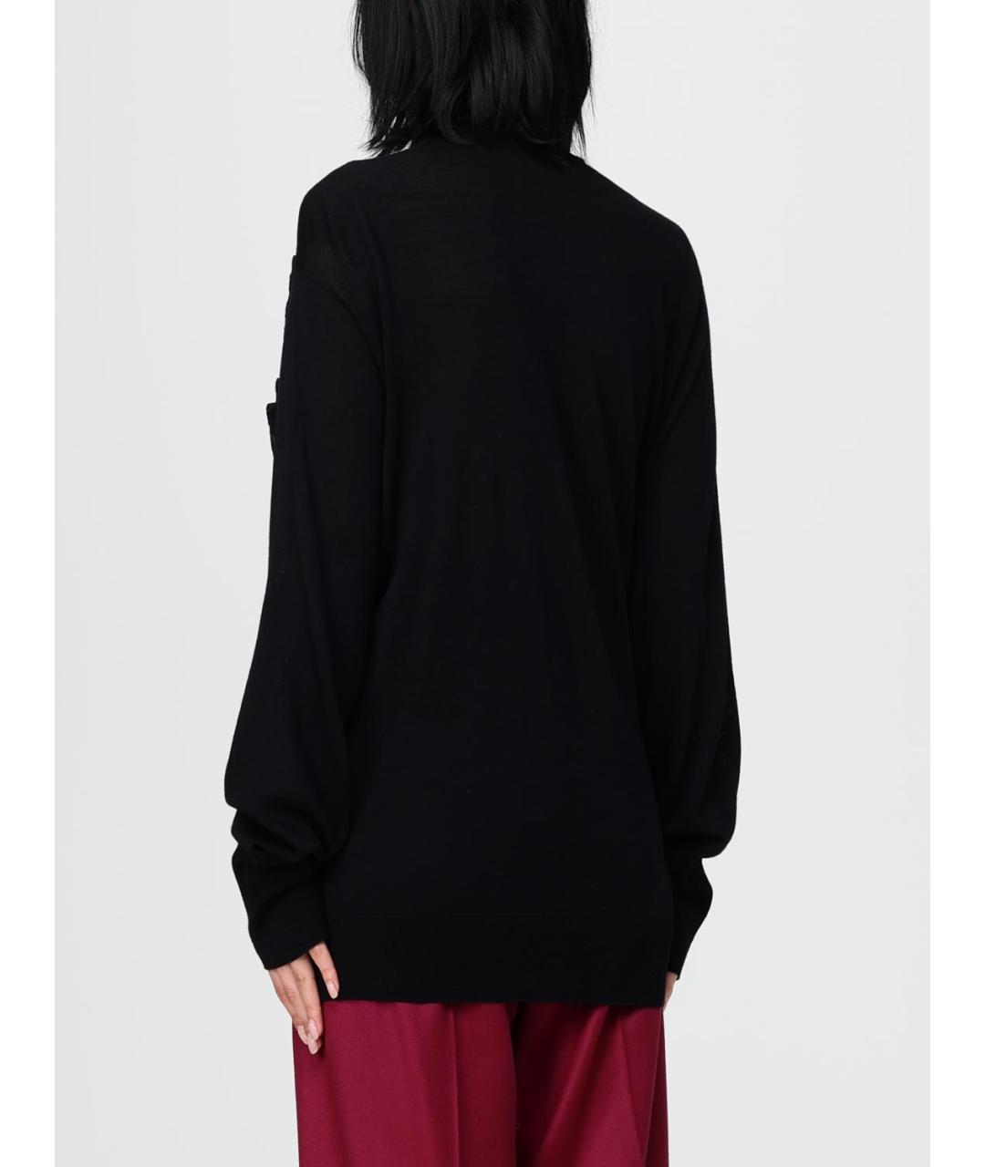 ALBERTA FERRETTI Черная вискозная блузы, фото 4