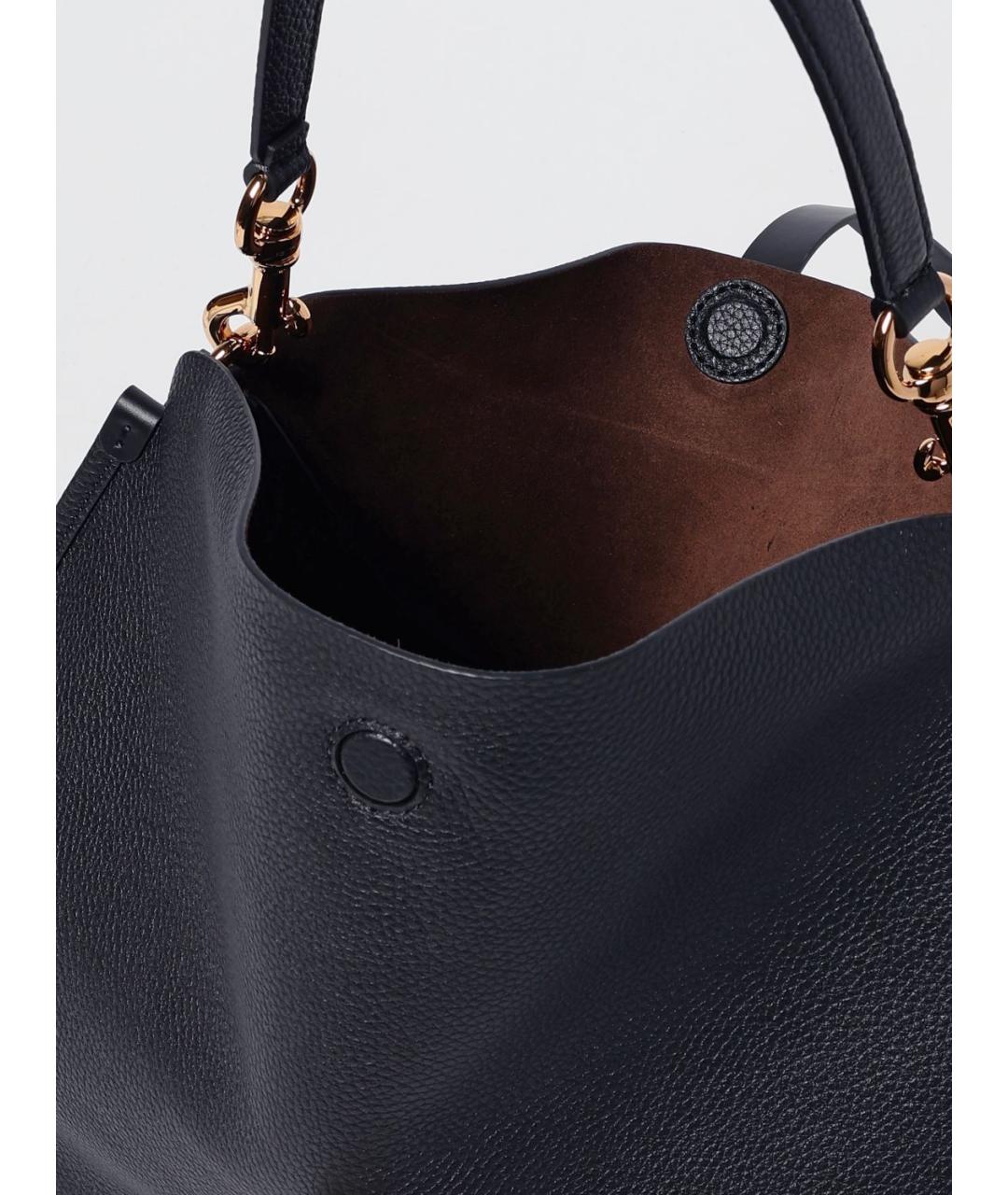 ETRO Черная кожаная сумка через плечо, фото 5