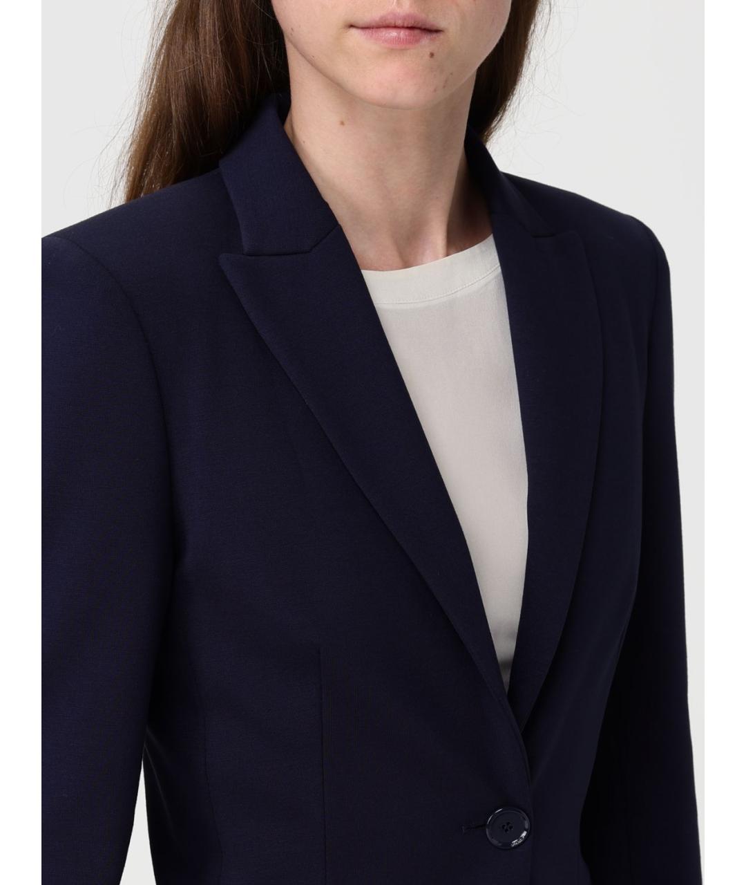 PINKO Синий вискозный жакет/пиджак, фото 5