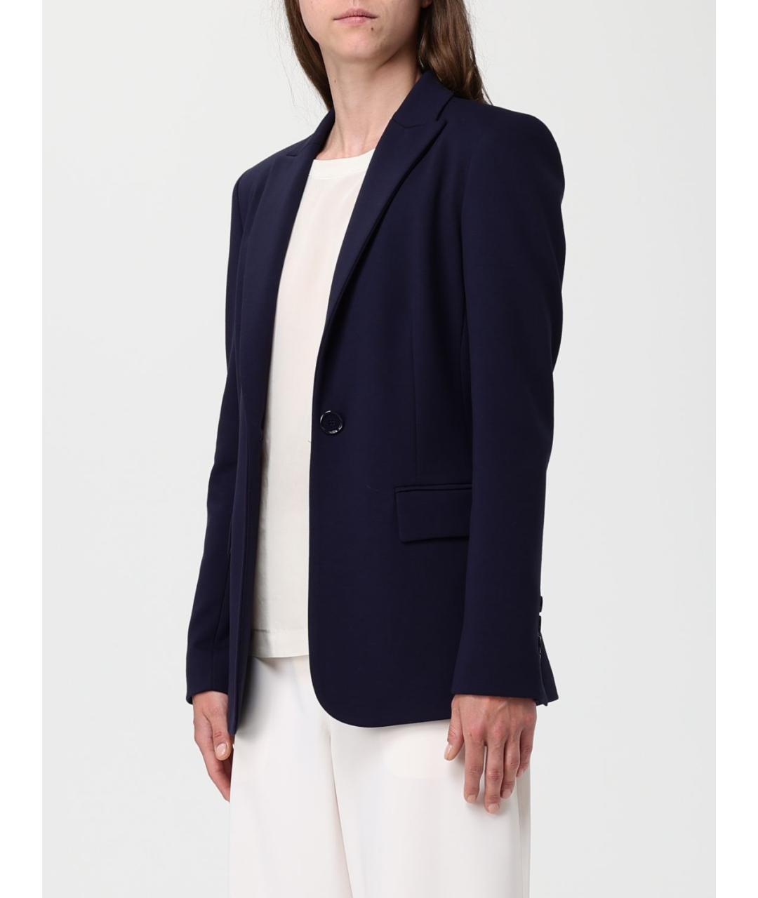 PINKO Синий вискозный жакет/пиджак, фото 4