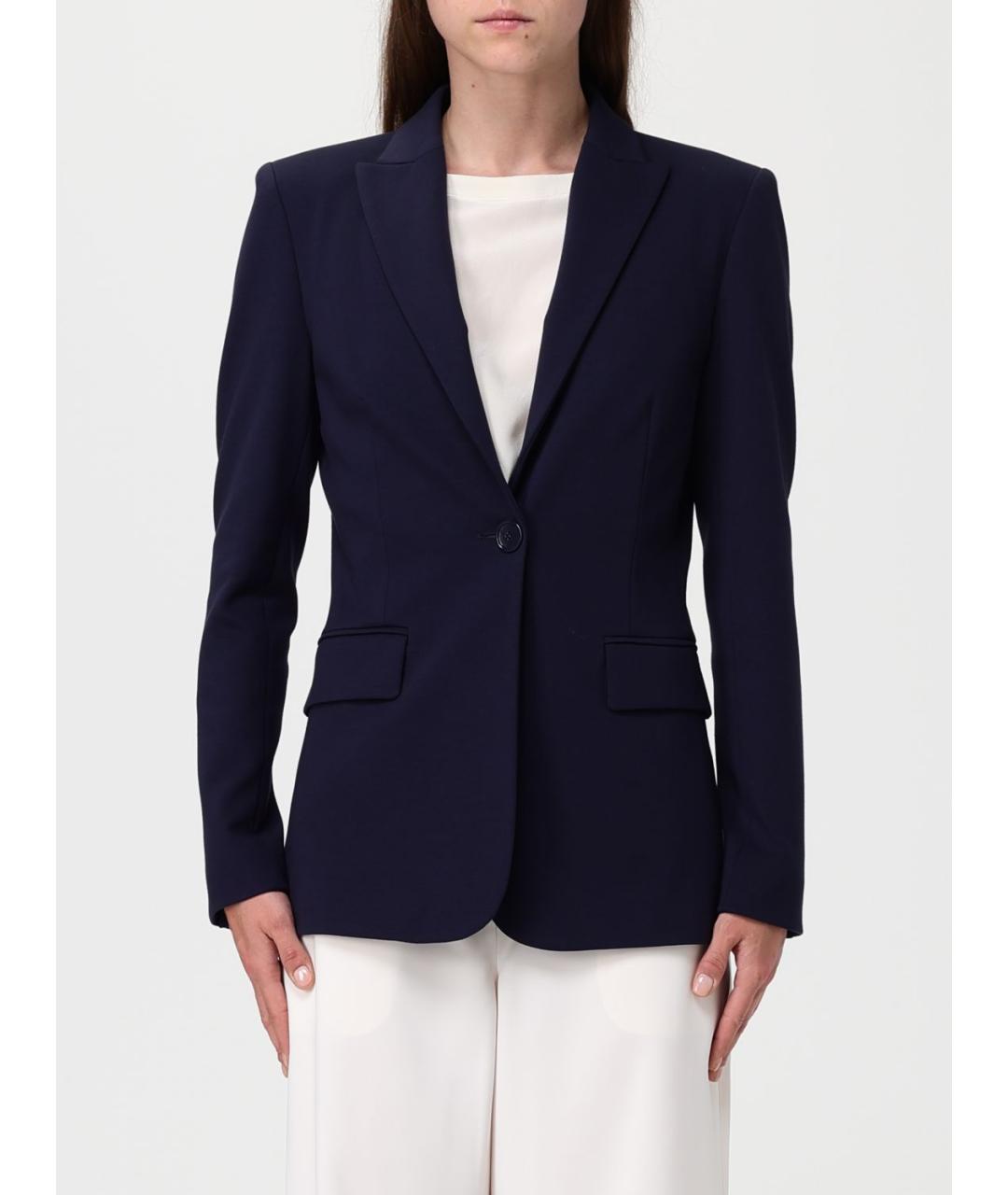 PINKO Синий вискозный жакет/пиджак, фото 2