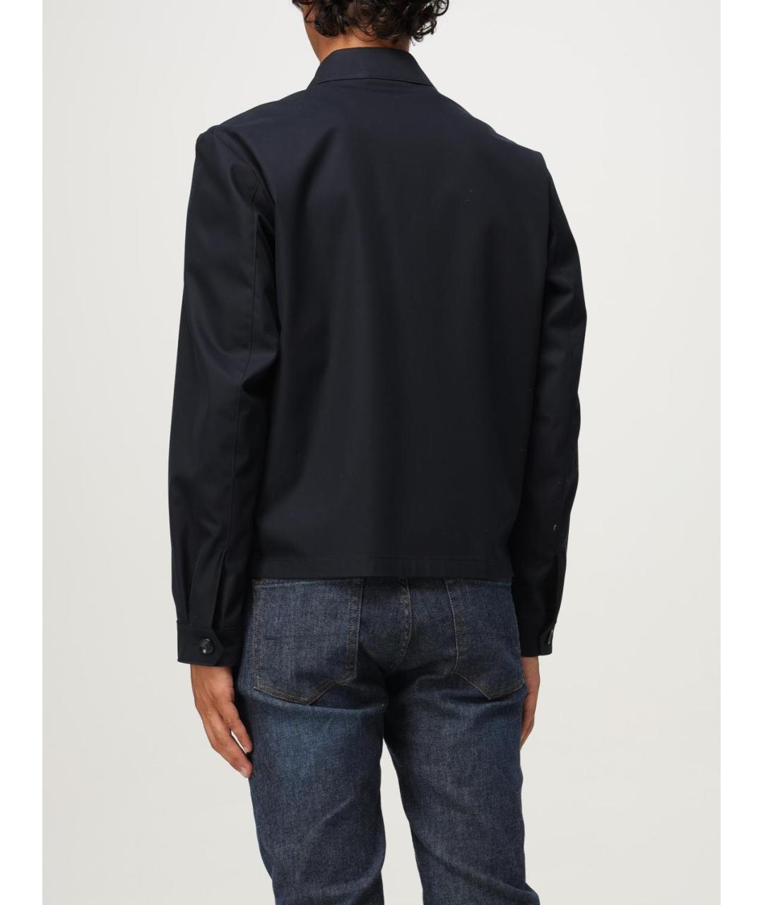 HUGO BOSS Темно-синяя хлопковая куртка, фото 2