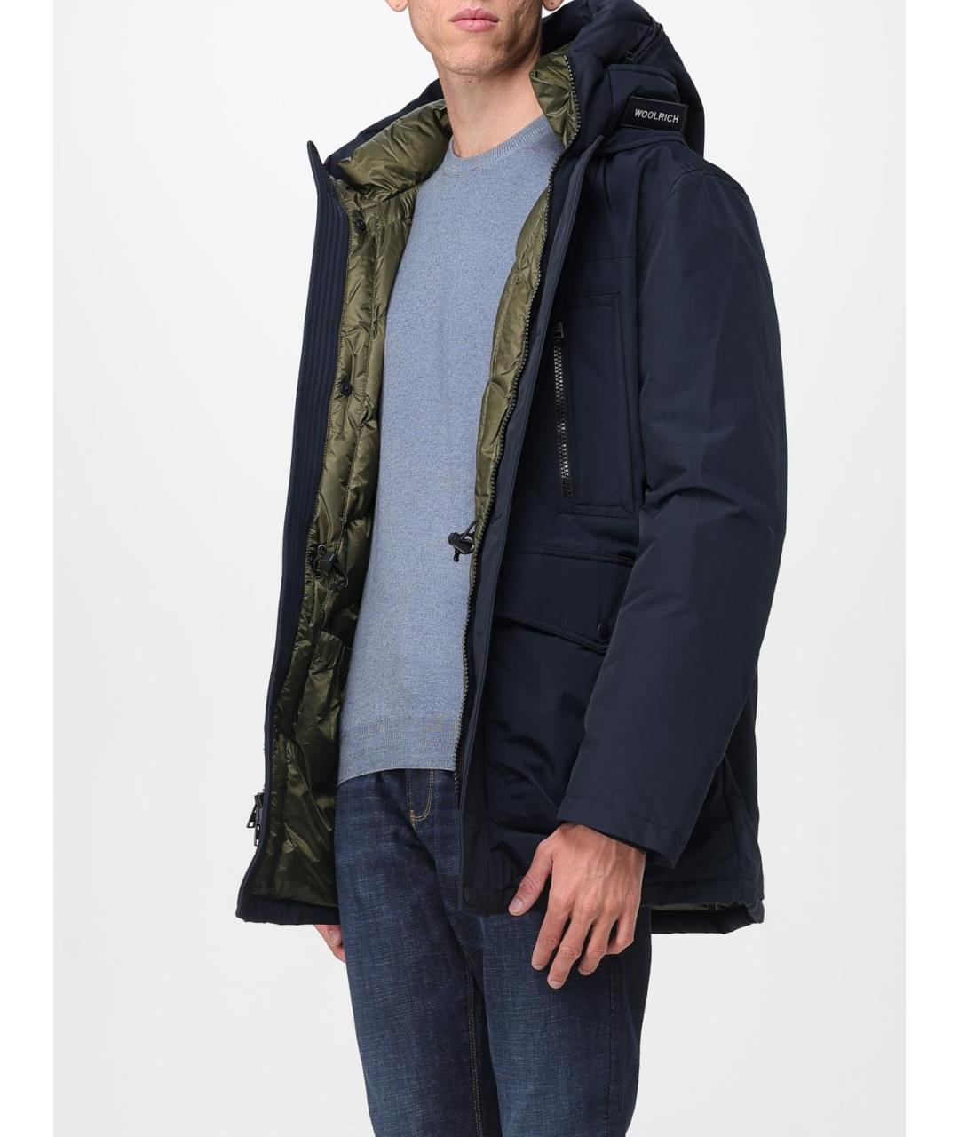 WOOLRICH Синяя хлопковая куртка, фото 4