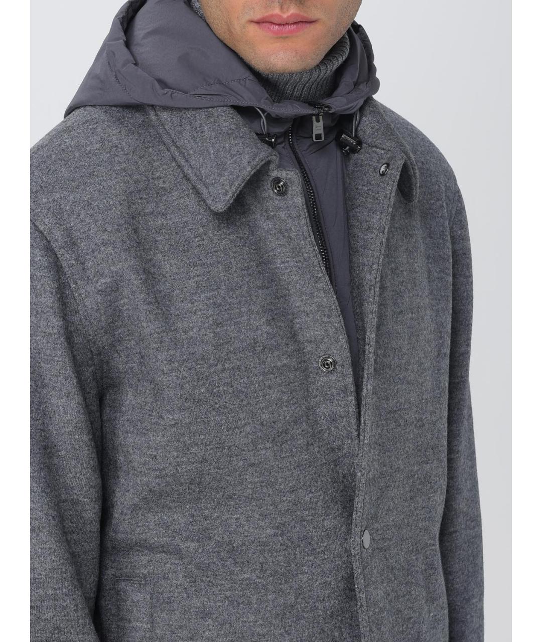 WOOLRICH Серая полиэстеровая куртка, фото 5