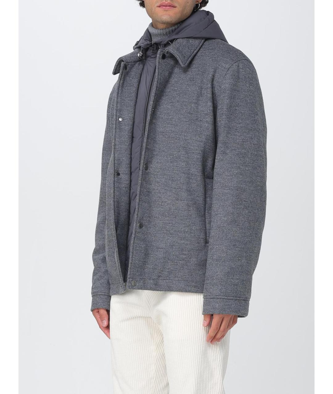 WOOLRICH Серая полиэстеровая куртка, фото 4