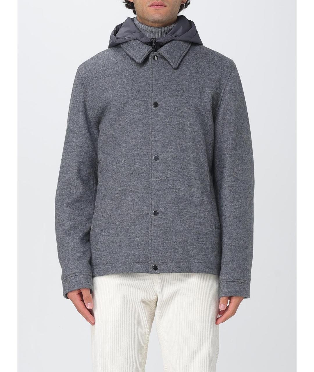 WOOLRICH Серая полиэстеровая куртка, фото 2