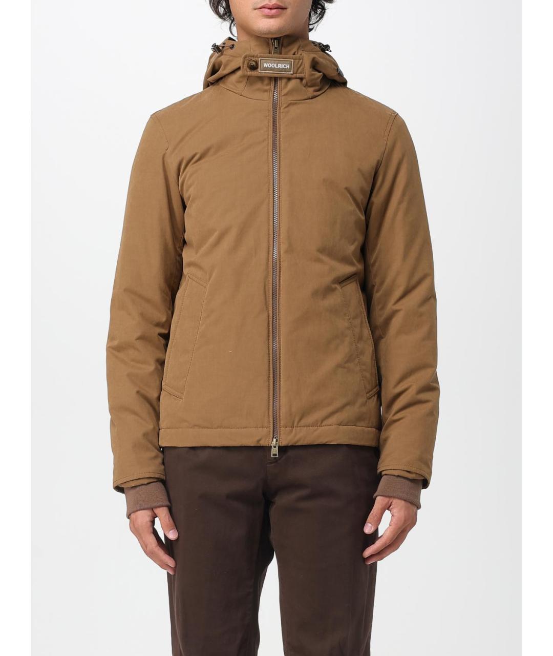 WOOLRICH Коричневая хлопковая куртка, фото 2