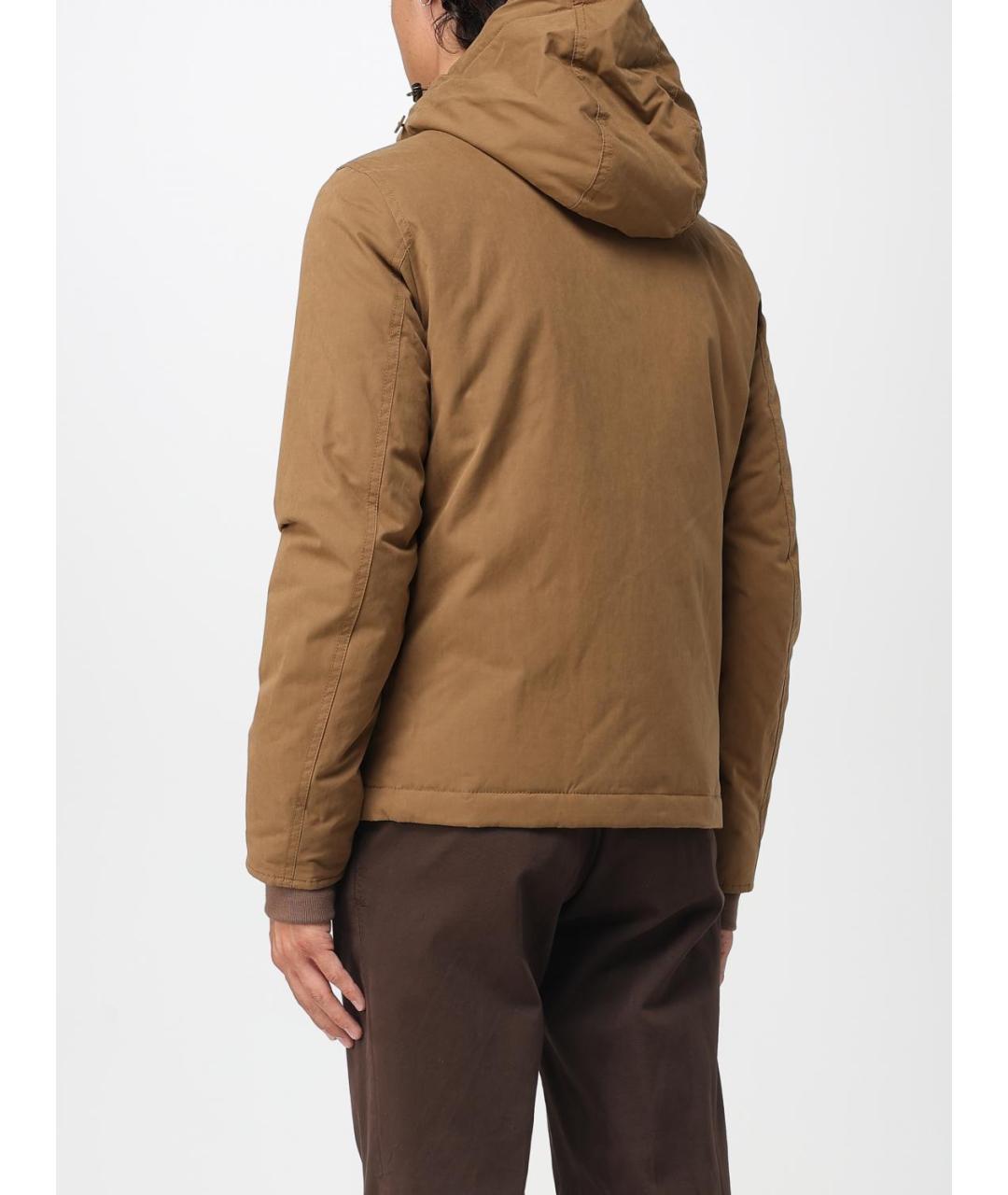 WOOLRICH Коричневая хлопковая куртка, фото 3