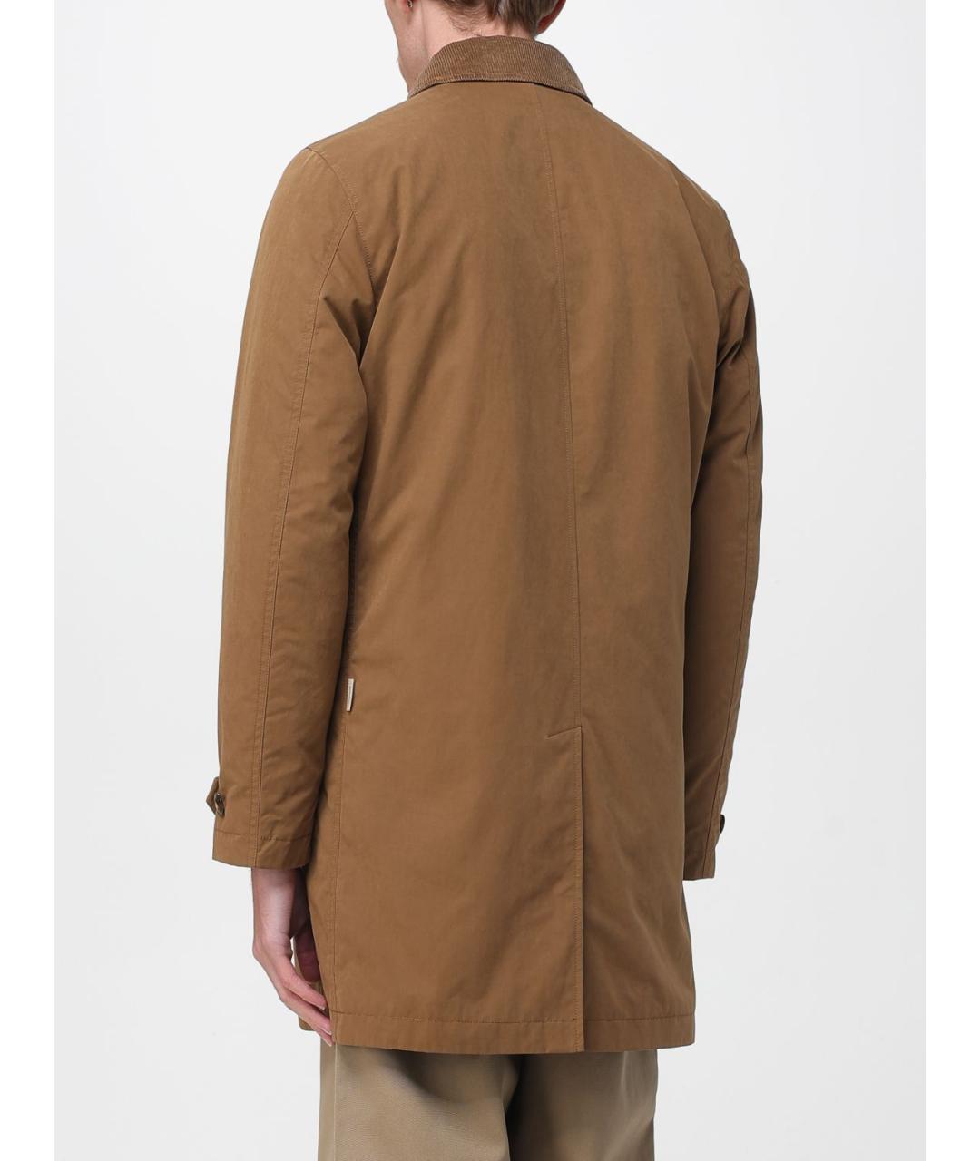 WOOLRICH Коричневое хлопковое пальто, фото 2